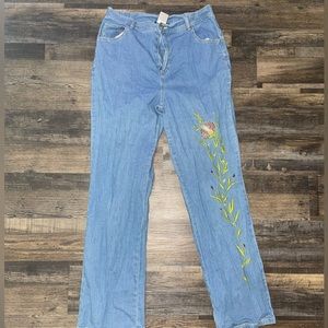 Embroidered jeans